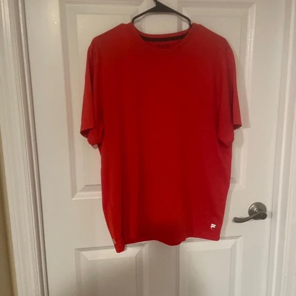 Fila Red Short Sleeve Crew Neck Tee